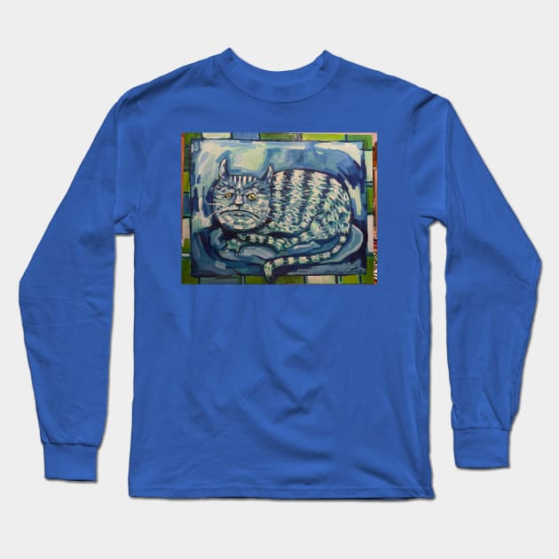 Mad Kitty Long Sleeve T-Shirt by Andrew Carter